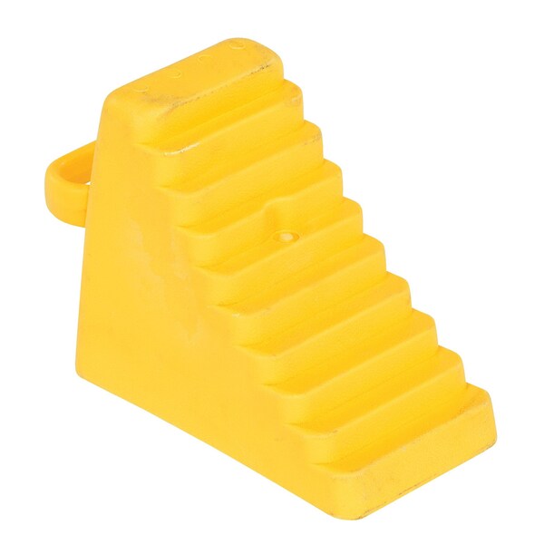 Vestil POLYETHYLENE WHEEL CHOCK 3 LBS YELLOW PEWC-3-YL - main